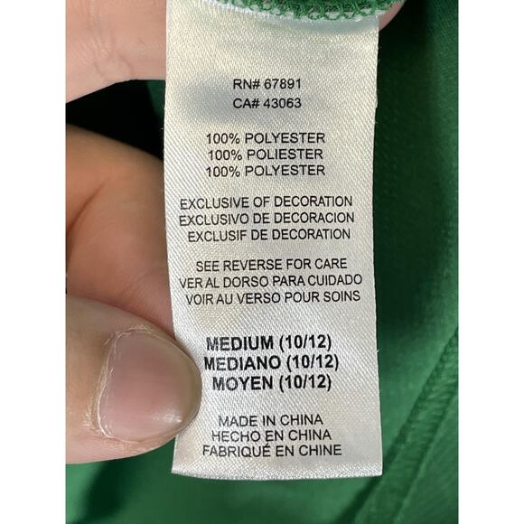 Boston Celtics Jersey Youth Medium 10/12 Green NBA Basketball Kyrie Irving 11 - Picture 7 of 9